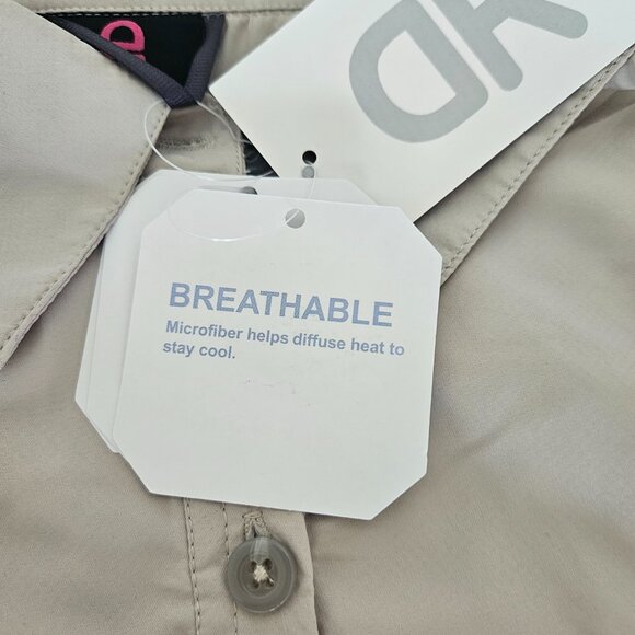 Little Donkey Andy Women's UPF 50UV Protection Khaki Power Dry Tech Shirt Size S - Picture 8 of 16